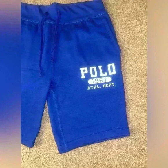 NEW Polo Ralph Lauren Men's 8.5 inch Inseam Fleece Shorts RoyalBlue - Picture 3 of 7